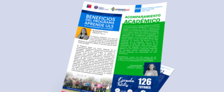 APRENDE ULS lanza boletín informativo sobre los estudiantes beneficiarios 2020