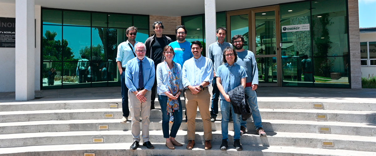 Departamento de Física visita instalaciones de AURA junto a investigadores del Fermilab - EE.UU.