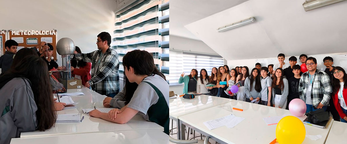 Estudiantes de primer año de Pedagogía viven experiencias tempranas en colegios para vencer “el miedo a la pizarra”