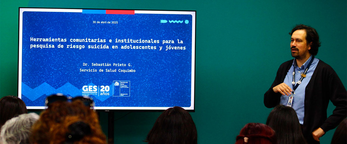 Comisión de Prevención del Suicidio USerena y Servicio de Salud Coquimbo se unen para capacitar a equipos psicosociales en detección temprana