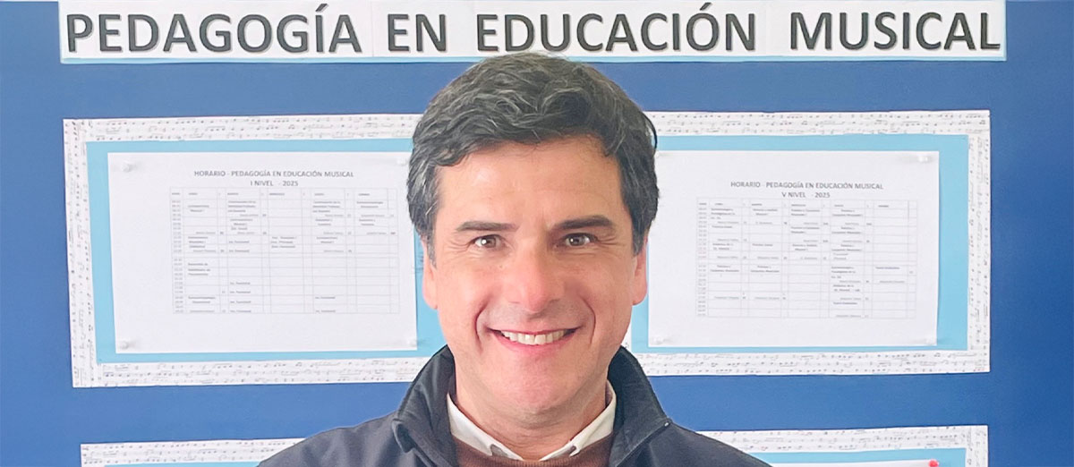 Académico del Departamento de Música defenderá ante la Universidad de Valencia su tesis doctoral vinculada al sistema notacional musical en escolares chilenos