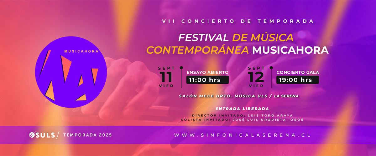 OSULS estrenará dos obras chilenas y una internacional en concierto gala del 21° Festival Musicahora  