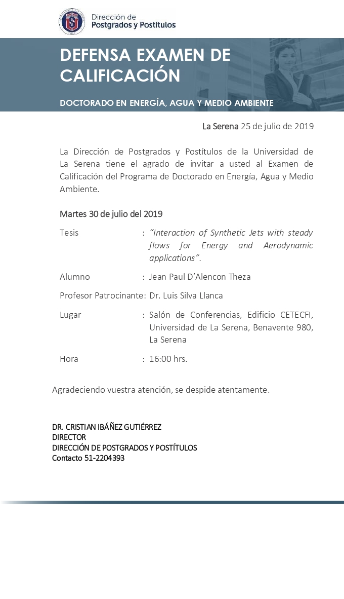 defensa de Examen de Calificación doct energía Jean Paul DAlecon