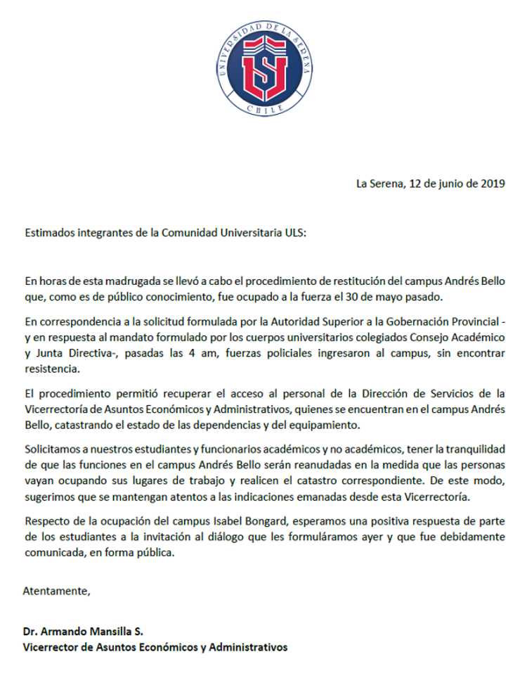 comunicado vaea