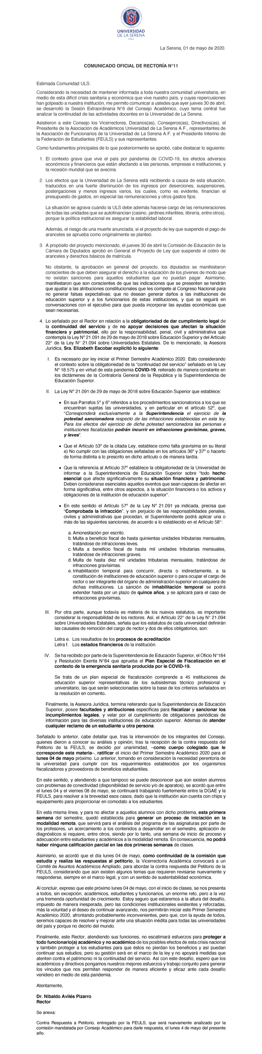 comunicado 11