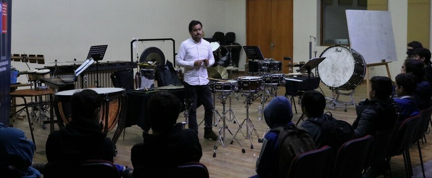 Percussion master class will close the first month of OSULS online educational activities