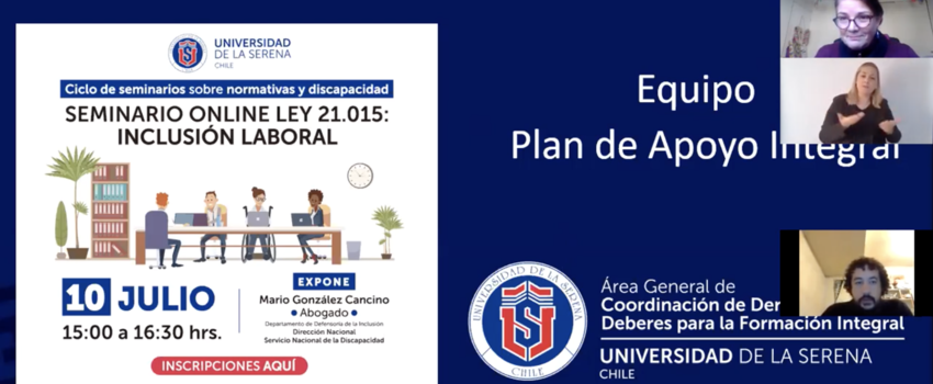 Seminario ley inclusión laboral