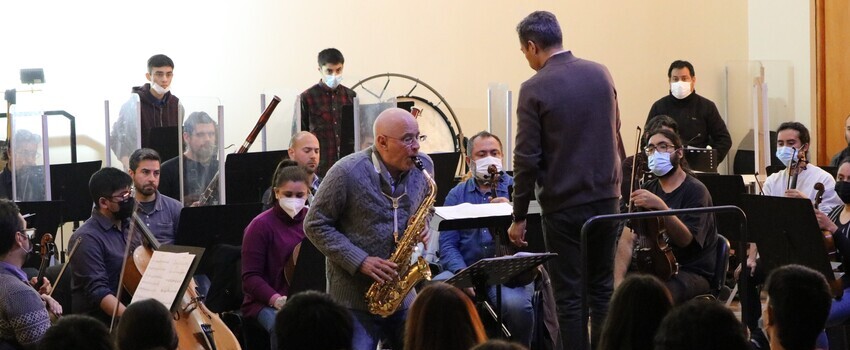 OSULS celebró a La Serena junto al director David Navarro y el saxofonista Miguel Villafruela 