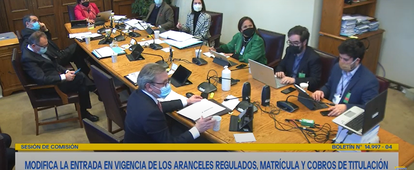 imagen de sesión en el senado