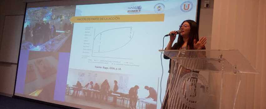 Egresada del programa Colegio de Ayudantes ULS expone en jornada de UCN respecto a “Buenas prácticas en ayudantía y tutorías integrales” 