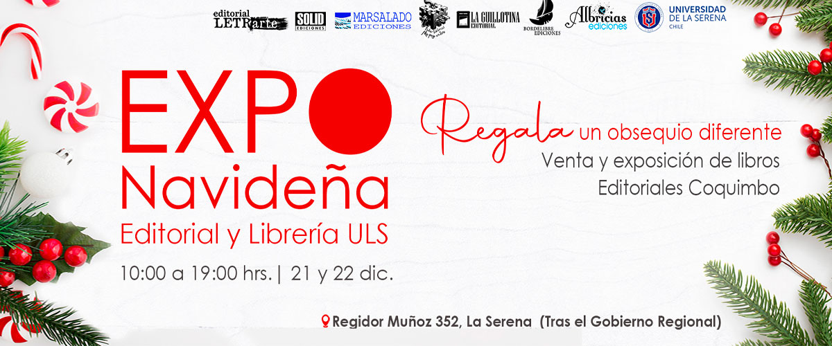 Editoriales Coquimbo invitan a participar en la Feria Expo Navideña