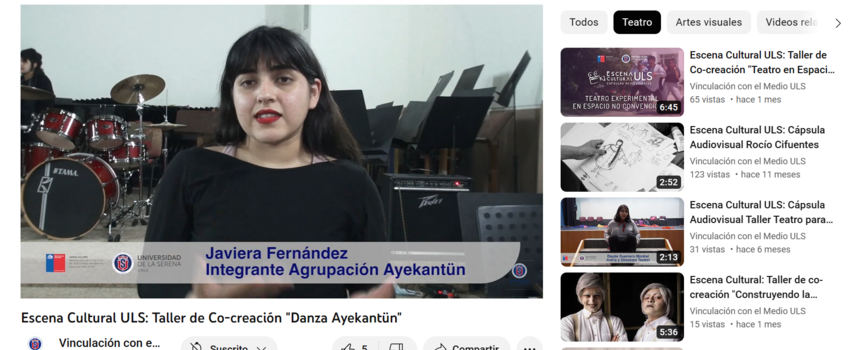 70 cápsulas audiovisuales relevan el quehacer artístico de la Región de Coquimbo 