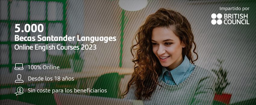 Banco Santander y British Council ofrecen 5.000 becas online para estudiar inglés 