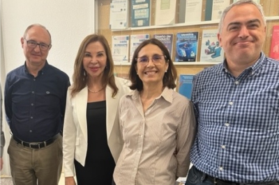 Reunión con la Dra. María Carmen González Cruz, Directora Académica del Máster Universitario en Dirección y Gestión de Proyectos, y su equipo Image