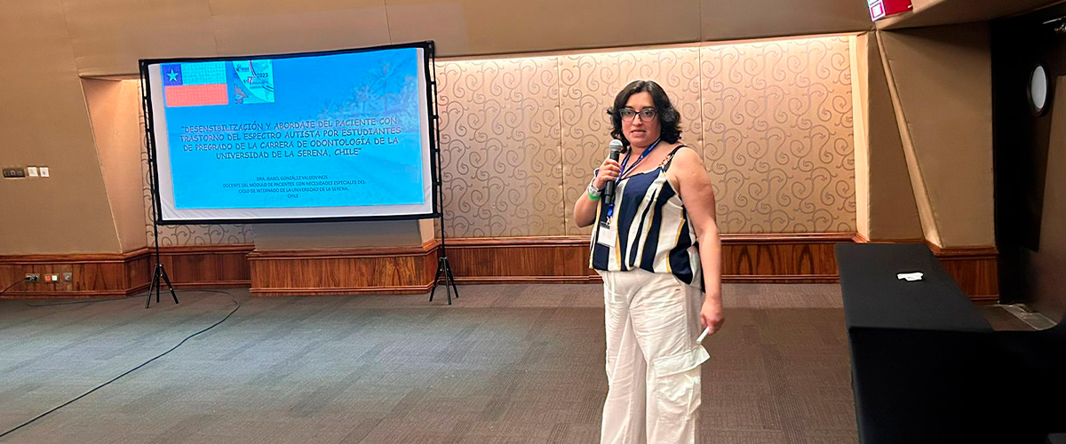 Académica expuso en el 7mo Congreso Latinoamericano de Odontología para Pacientes Especiales