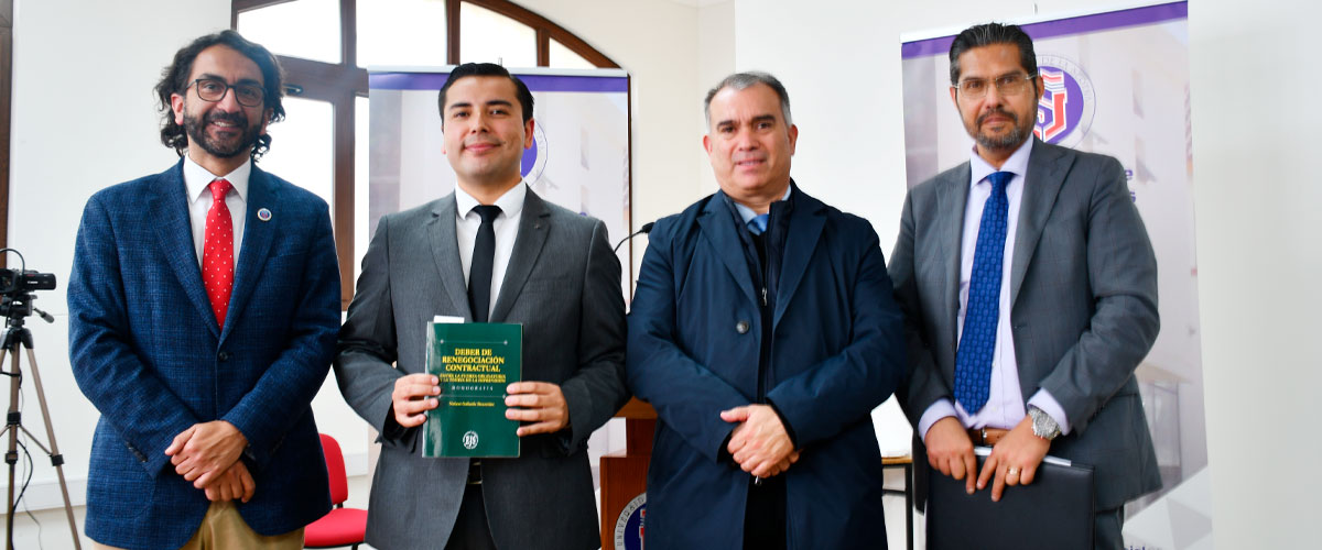Presentan libro “Deber de renegociación contractual - Entre la fuerza obligatoria y la teoría de la imprevisión”