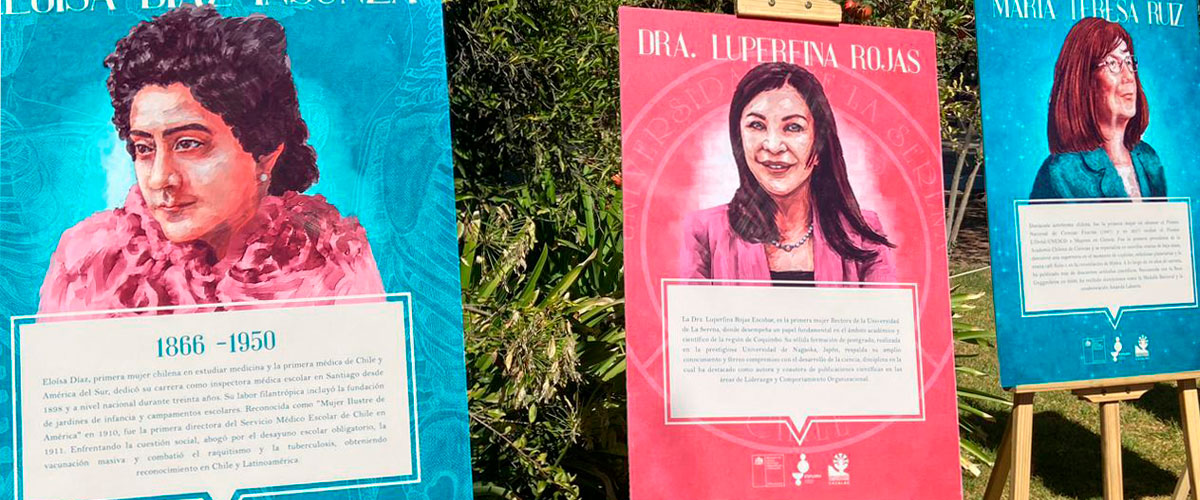 Rector Rojas is highlighted in a regional exhibition that highlights the contribution of 10 women in Science, Technology, Knowledge and Innovation