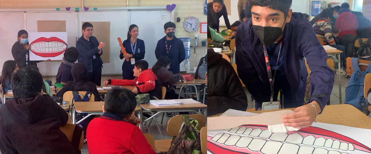 Estudiantes de Enfermería realizaron jornada de diagnóstico y educación en salud a alumnos del Colegio San Martín de Porres de Las Compañías